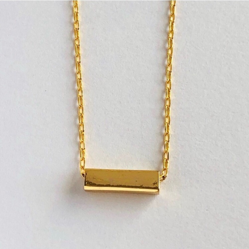18K Gold Plated Bar Layering Necklace